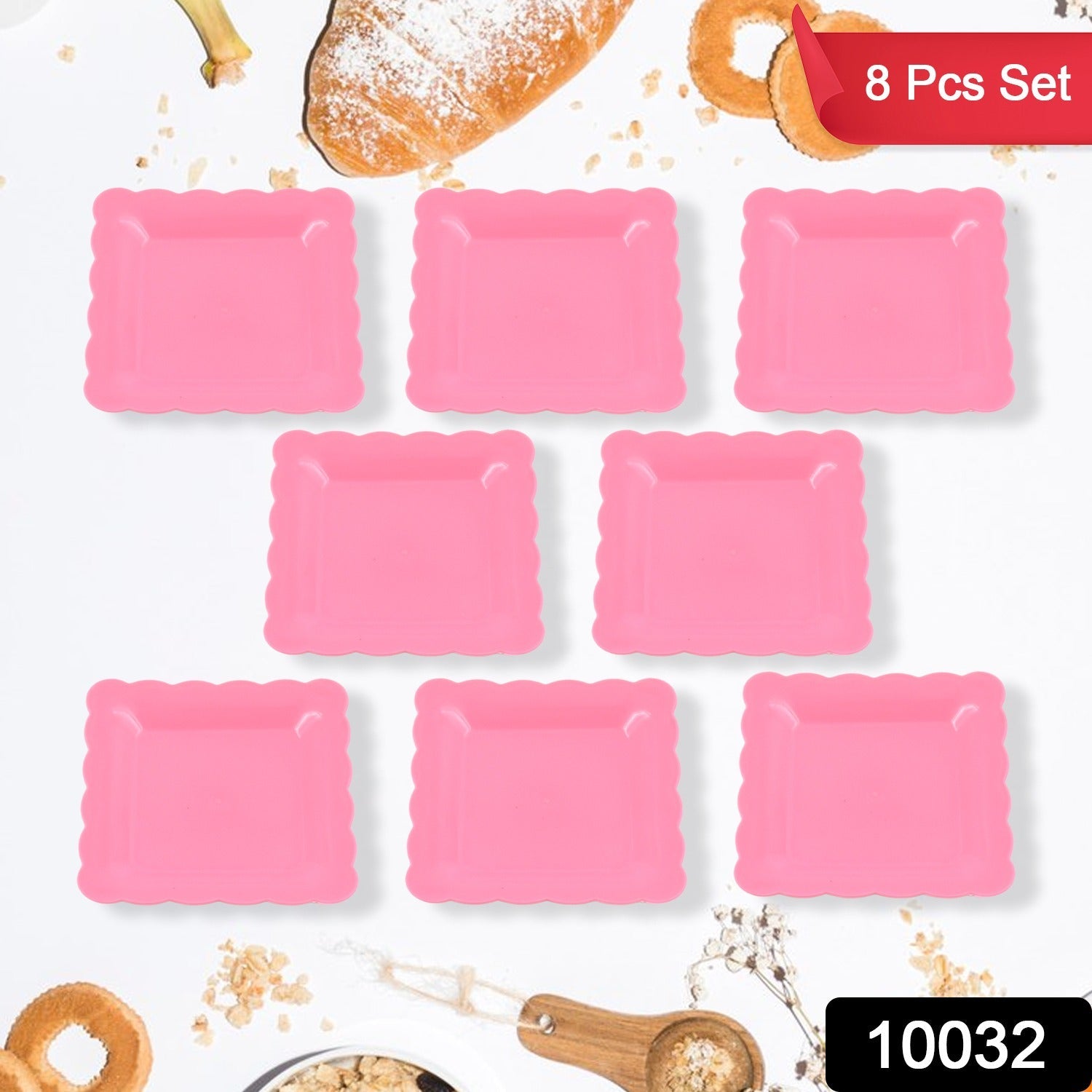 Square Plastic Dinner Plate Snacks / Breakfast, Restaurant Serving Trays Home School Coffee Hotel Kitchen Office (8 Pcs Set) Square Plastic Dinner Plate Snacks / Breakfast, Restaurant Serving Trays Home School Coffee Hotel Kitchen Office (8 Pcs Set)